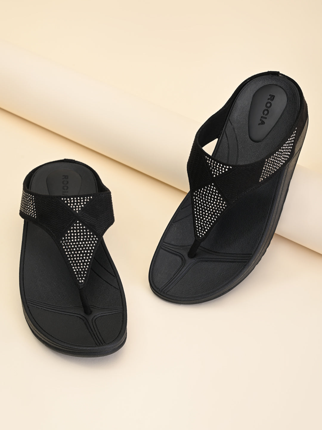 Diamante Buckled Flats main image 1