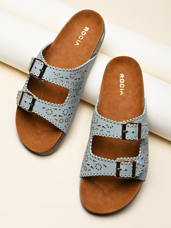 Rocia By Regal Mint Women Casual Laser Cut Flats