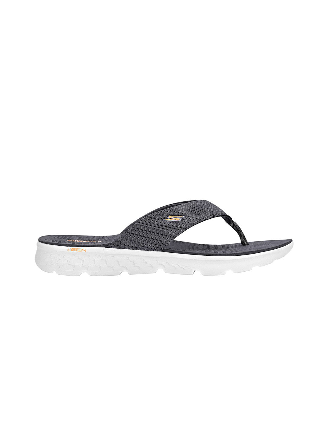 Shop Skechers Black Men Hyper Slide Simplex Flip-Flops Online