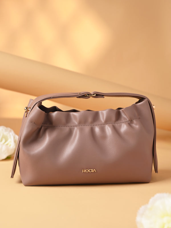 Rocia By Regal Nude Women Stylish Hand Bag