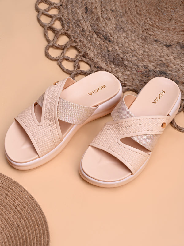 Rocia By Regal Beige Women Comfort Stylish Flats