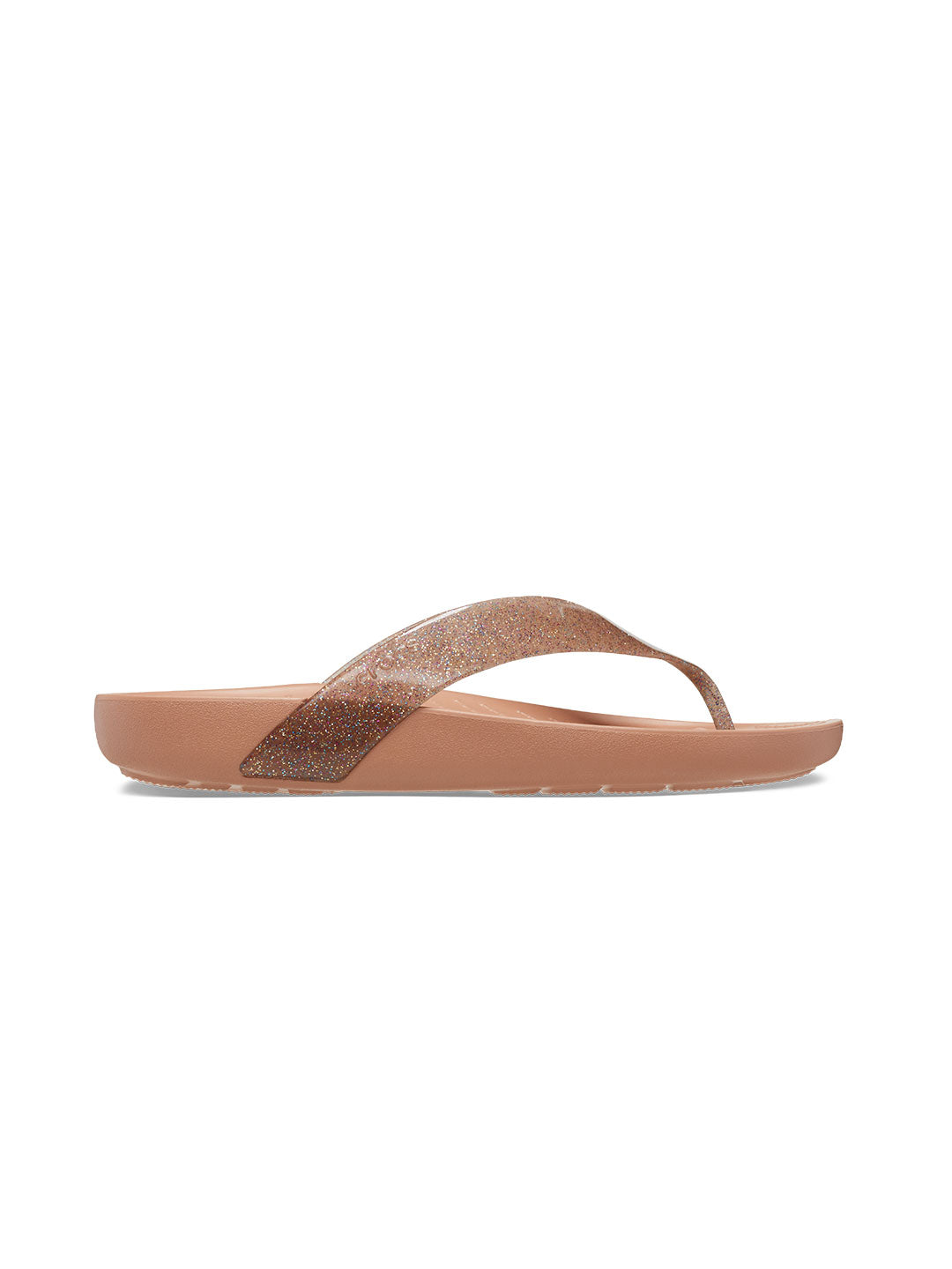 Shop Crocs Brown Splash Glitter Flip Online