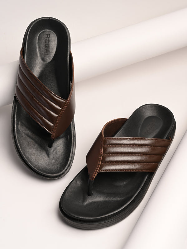 Regal Brown Mens Comfort Leather Sandals