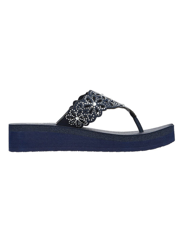 Skechers Navy Women Vinyasa Pretty Thang Flip-Flops