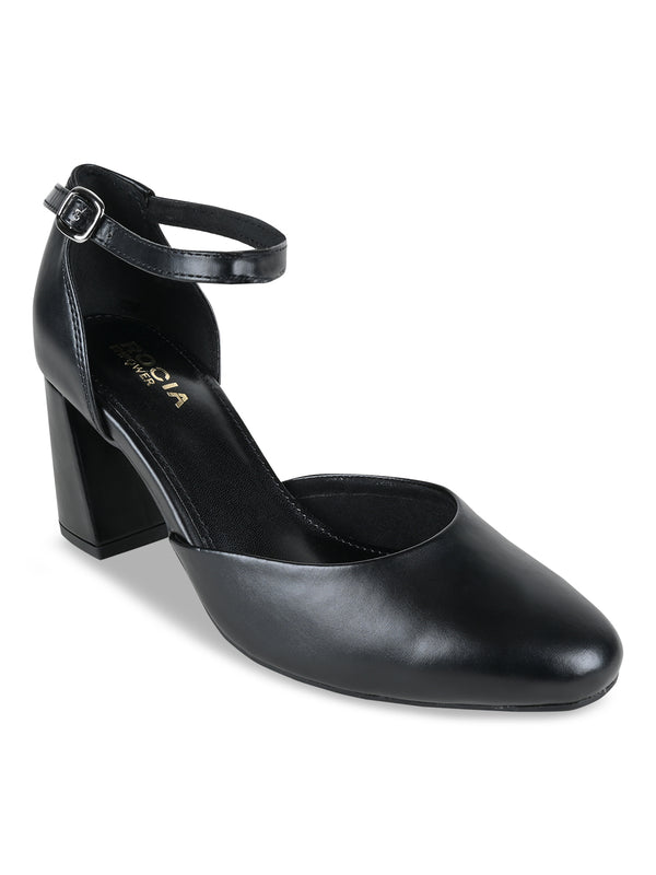 Empower By Rocia Black Women Closed Toe High Heeled Sandals