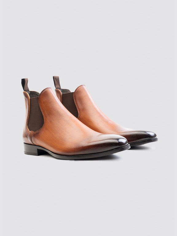 Shop Language Tan Men Somerset Chelsea Boots Online