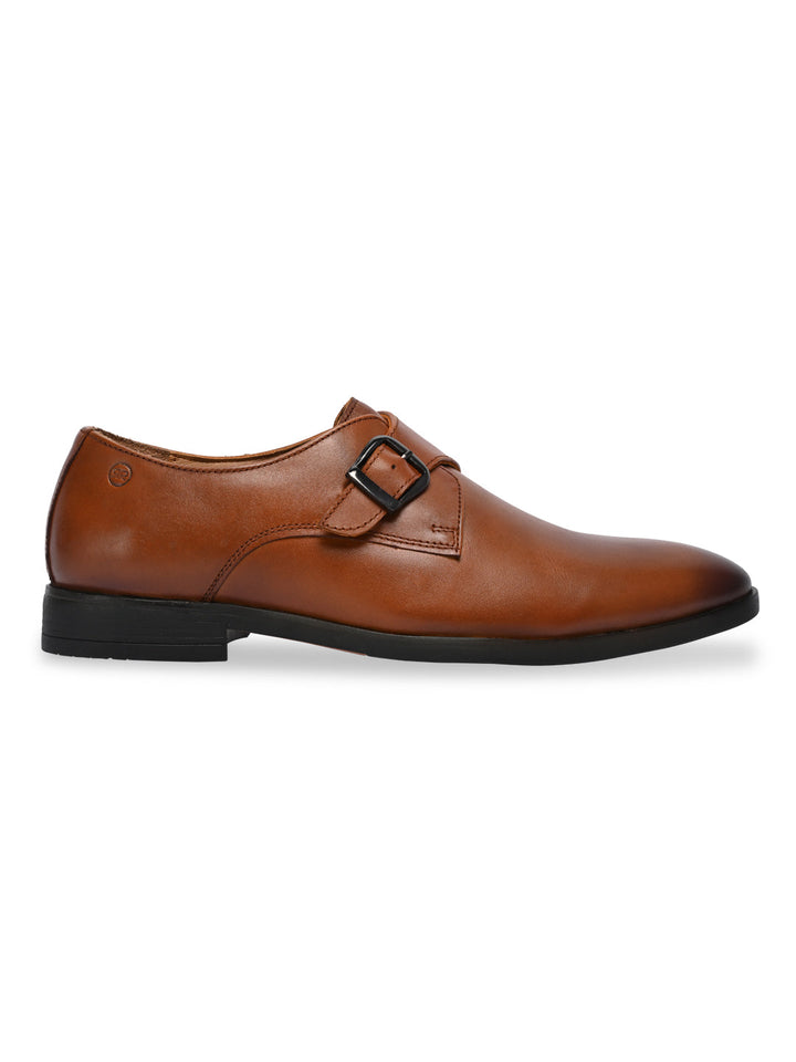 Regal Tan Men Leather Single Monks