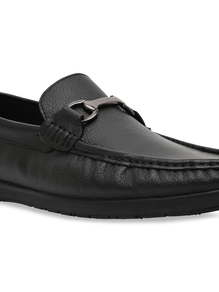 Regal Black Mens Casual Leather Loafers
