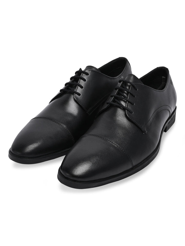 Regal Black Men Leather Formal Oxfords