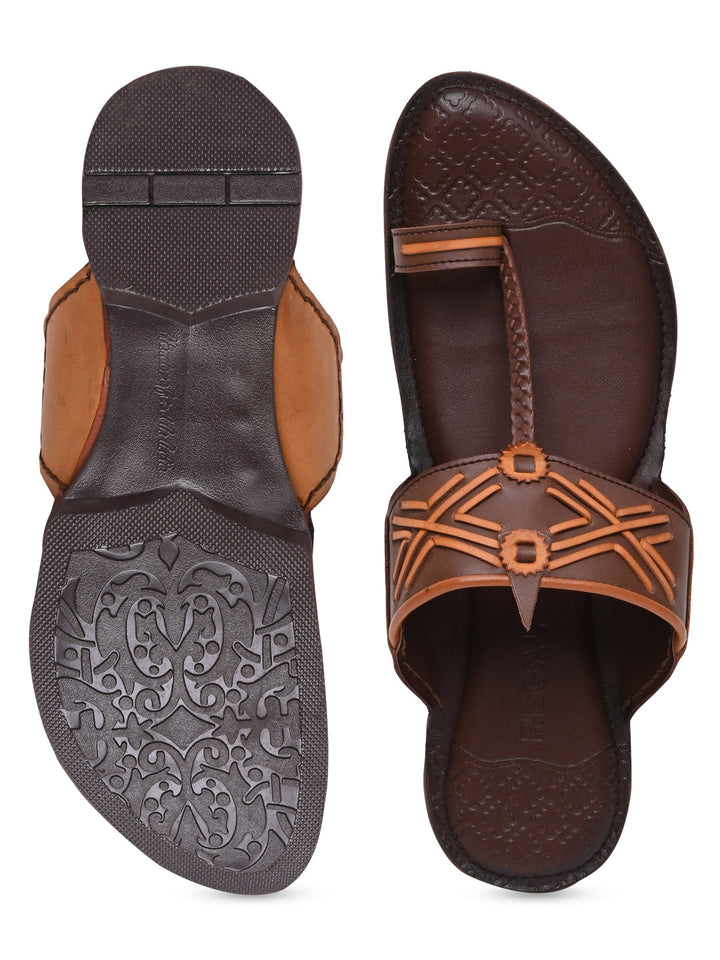 Regal Brown Men Casual Kolhapuris