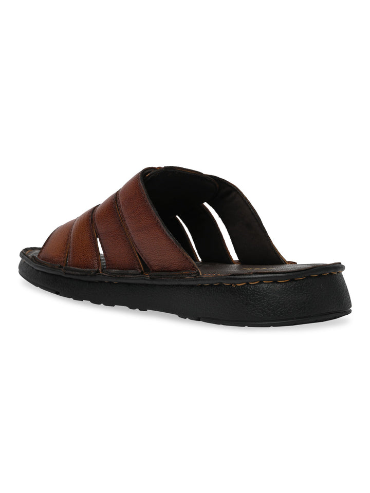 Regal Tan Mens Casual Leather Sandals