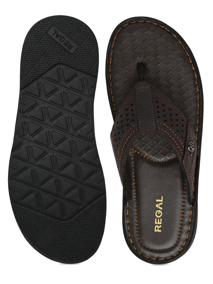 Regal Brown Mens Casual Leather Sandals