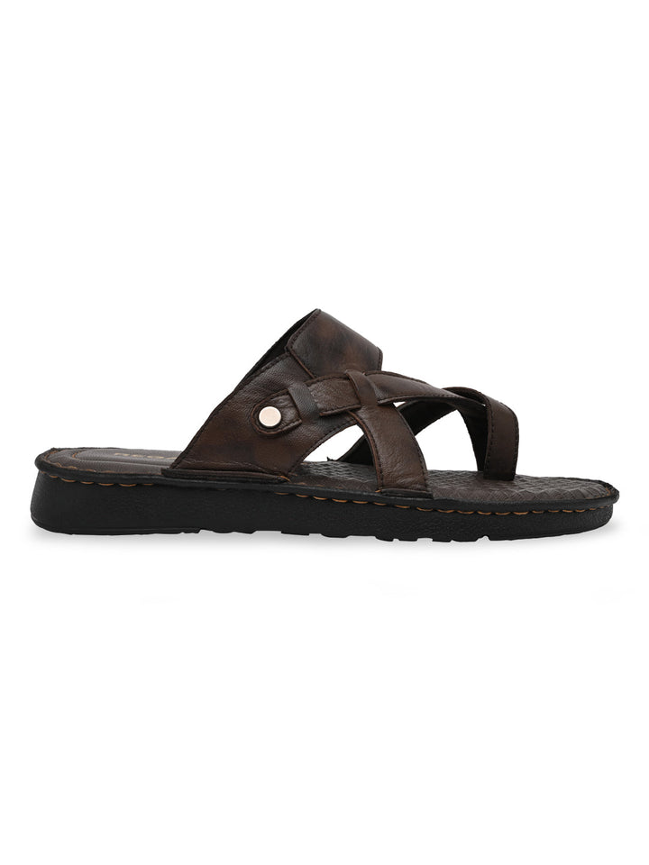 Regal Brown Mens Casual Leather Sandals