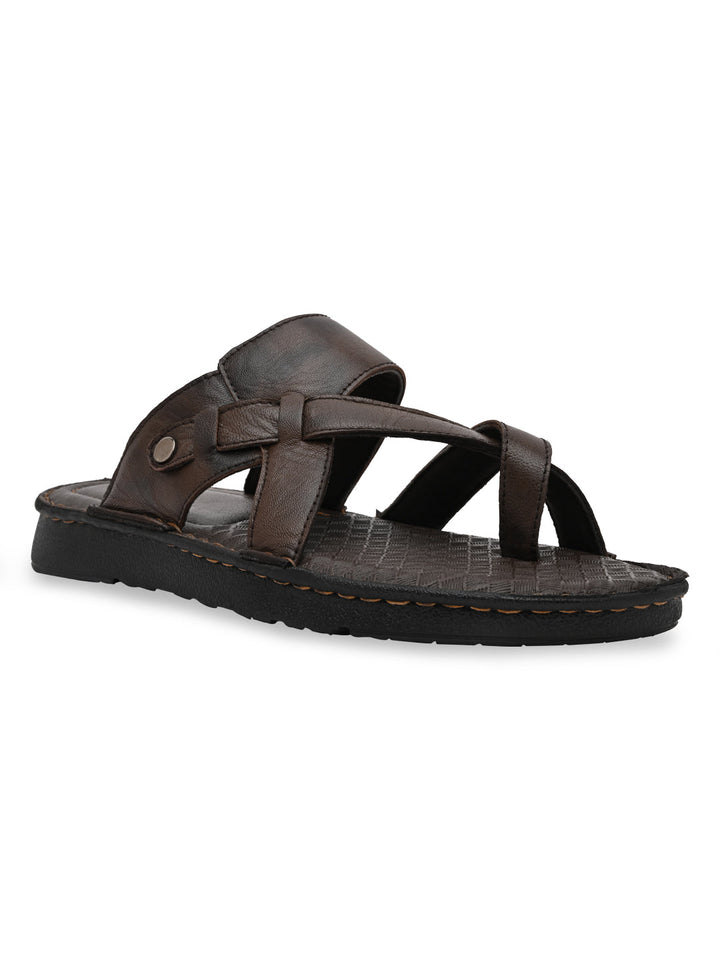 Regal Brown Mens Casual Leather Sandals