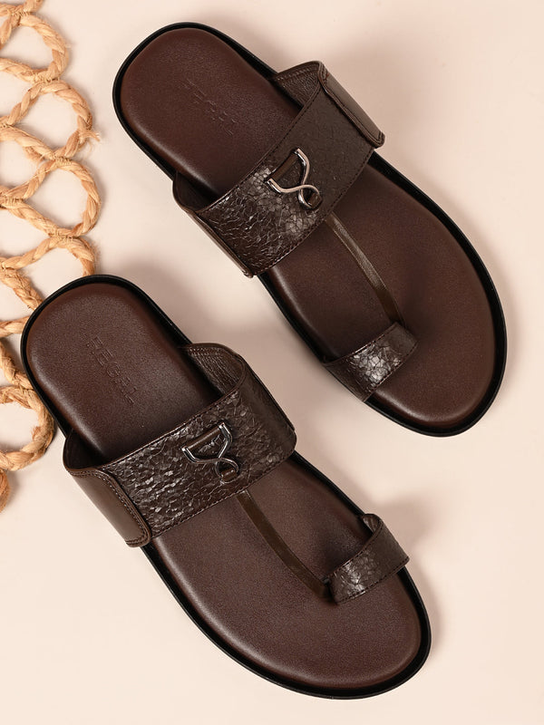 Regal Brown Men Casual Kolhapuris
