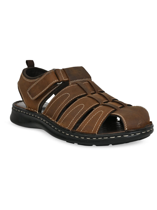 Regal Tan Men Fishermen Sandals
