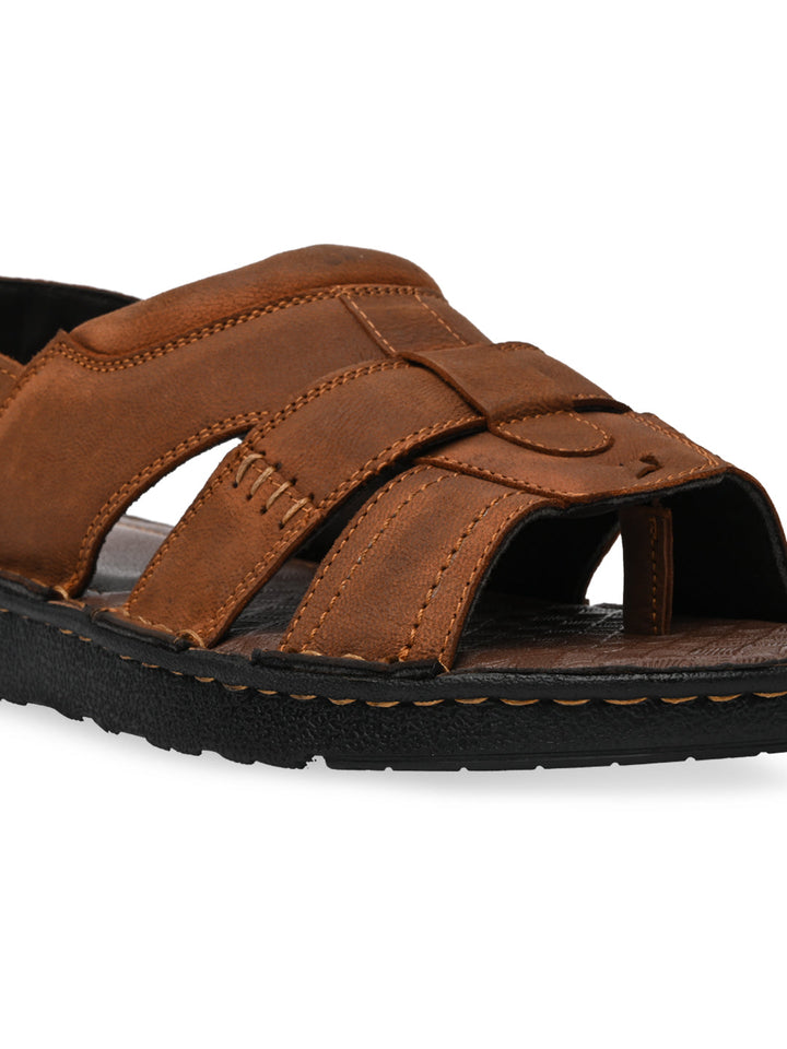 Regal Brown Mens Leather Casual Sandals