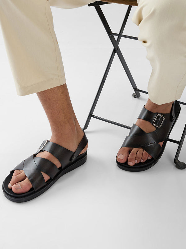 Regal Brown Men Smart Casual Leather Sandals