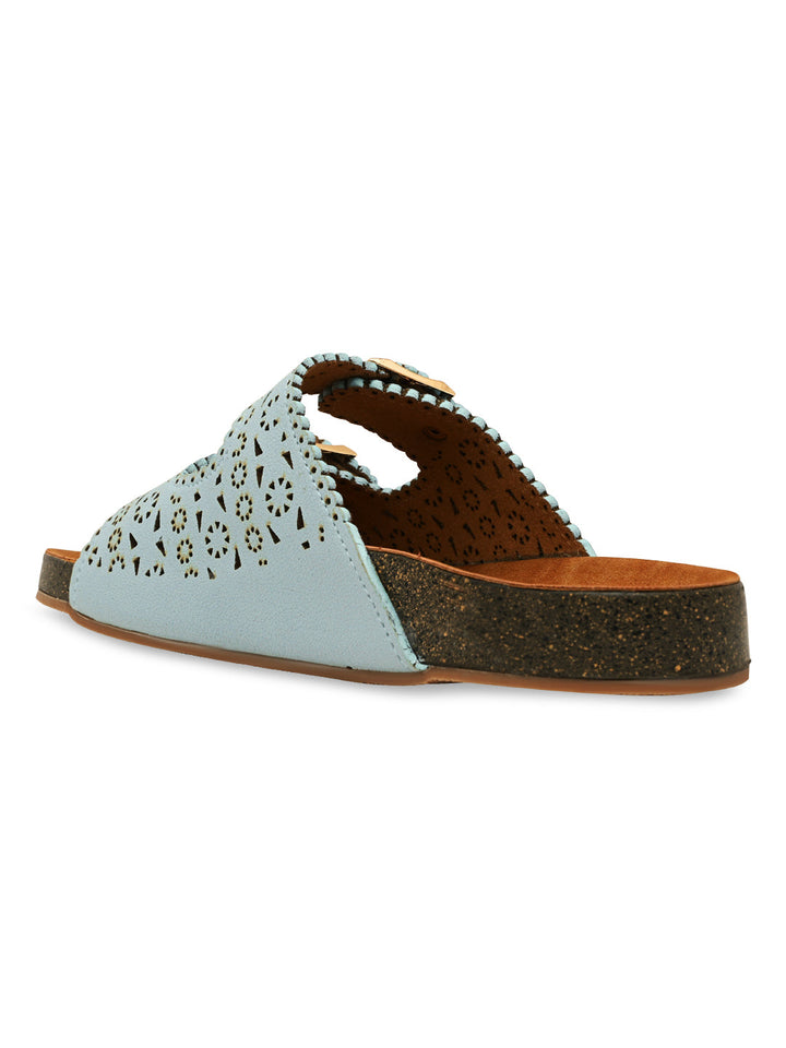 Rocia By Regal Mint Women Casual Laser Cut Flats
