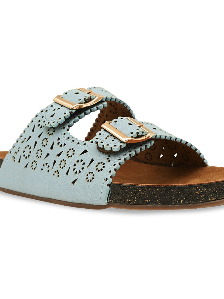 Rocia By Regal Mint Women Casual Laser Cut Flats