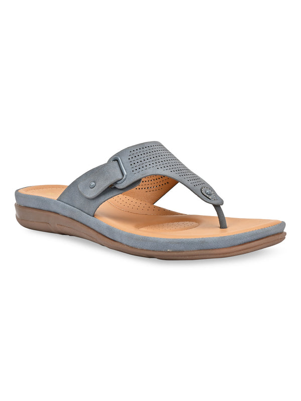 Rocia By Regal Blue Women Casual Laser Cut Flats