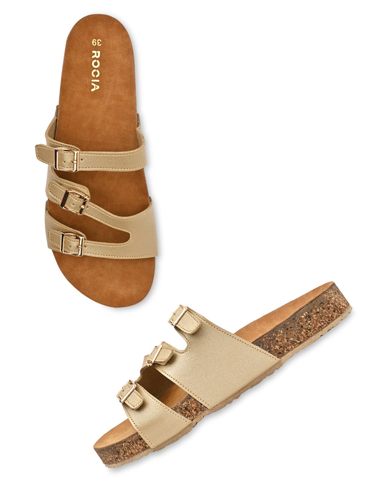 Rocia By Regal Light Gold Women Casual Flats