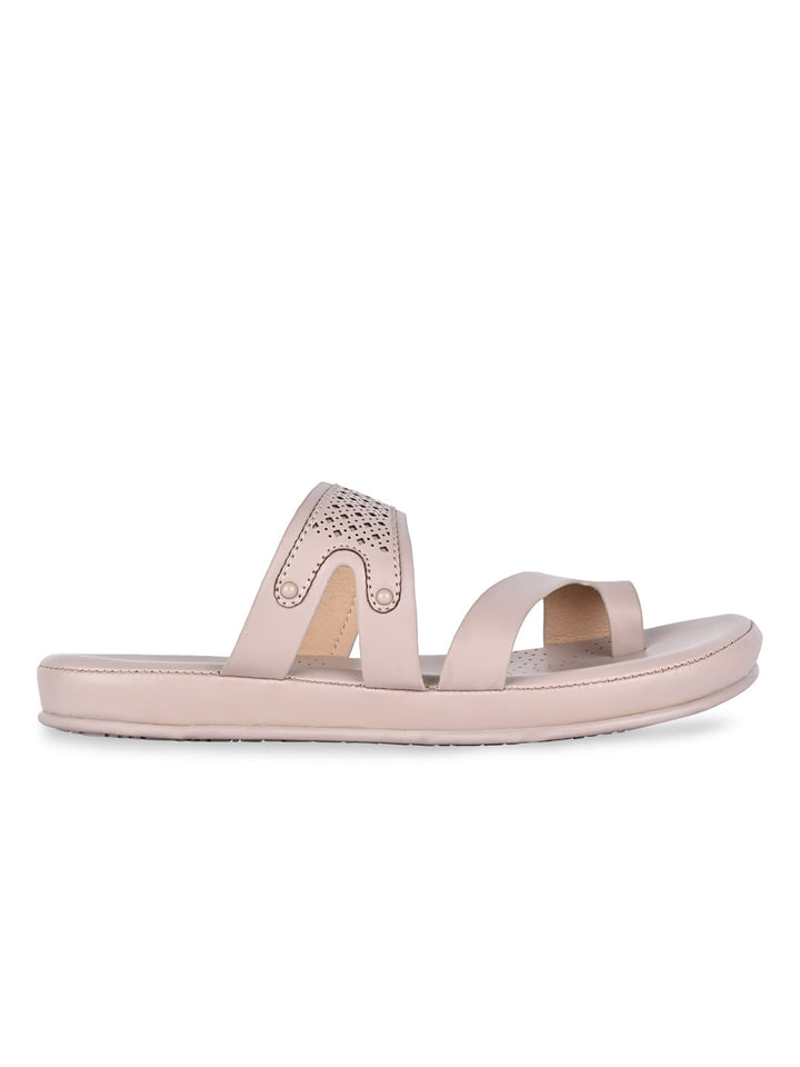 Rocia By Regal Lilac Women Laser Cut One Toe Flats