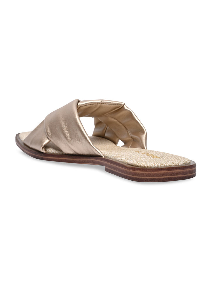 Rocia By Regal Gold Women Casual Comfortable Flats