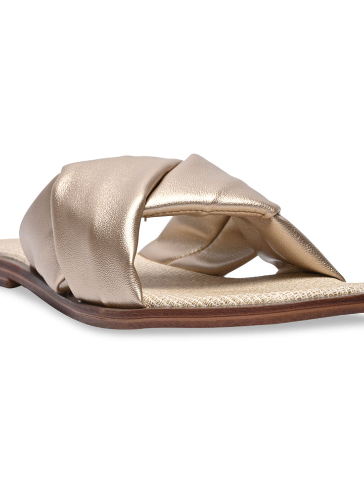Rocia By Regal Gold Women Casual Comfortable Flats
