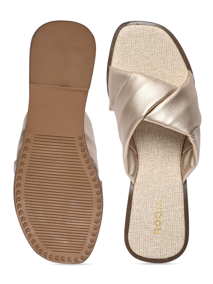 Rocia By Regal Gold Women Casual Comfortable Flats
