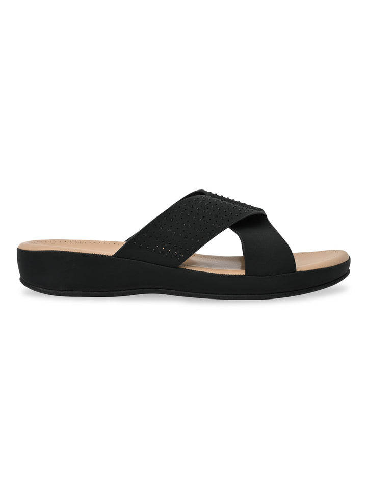 Rocia By Regal Black Women Casual Comfort Flats