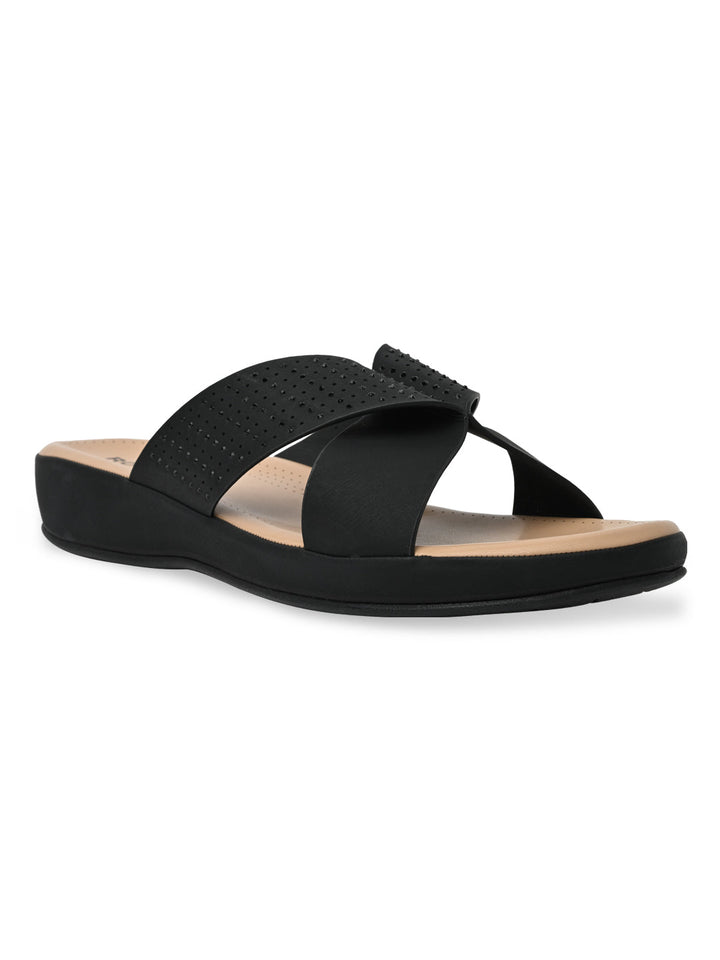 Rocia By Regal Black Women Casual Comfort Flats