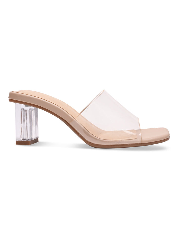 Rocia By Regal Beige Women Vinyl Block Heels