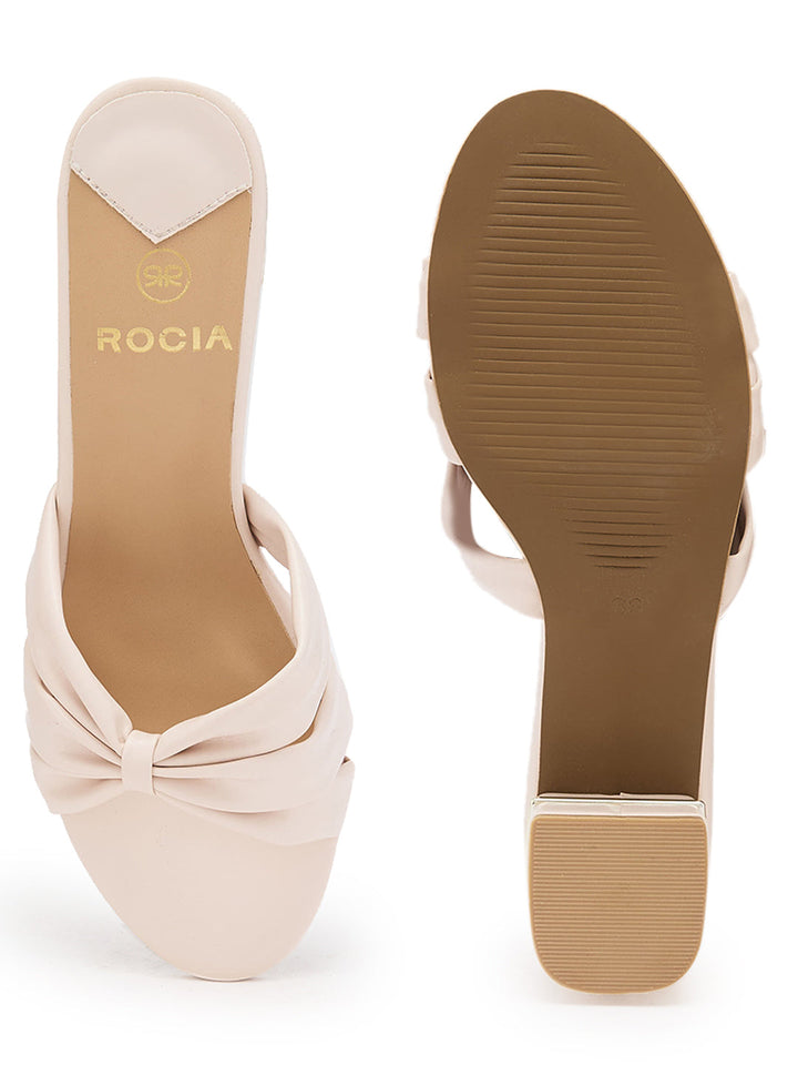Rocia By Regal Beige Women Knotted Classic Sandals