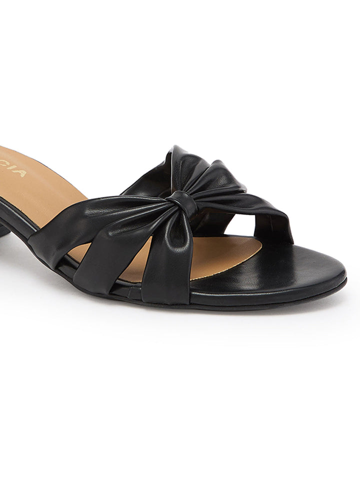 Rocia By Regal Black Women Knotted Classic Sandals