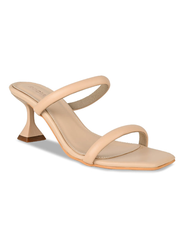 Rocia By Regal Beige Women Strappy Stilettos