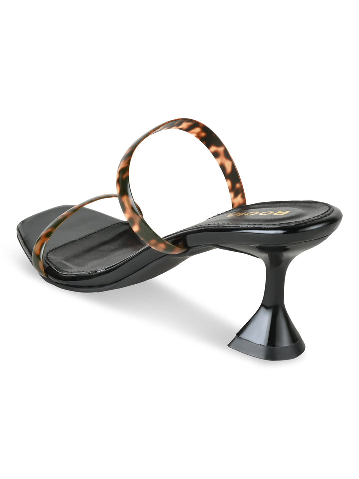 Rocia By Regal Black Women Strappy Stilettos