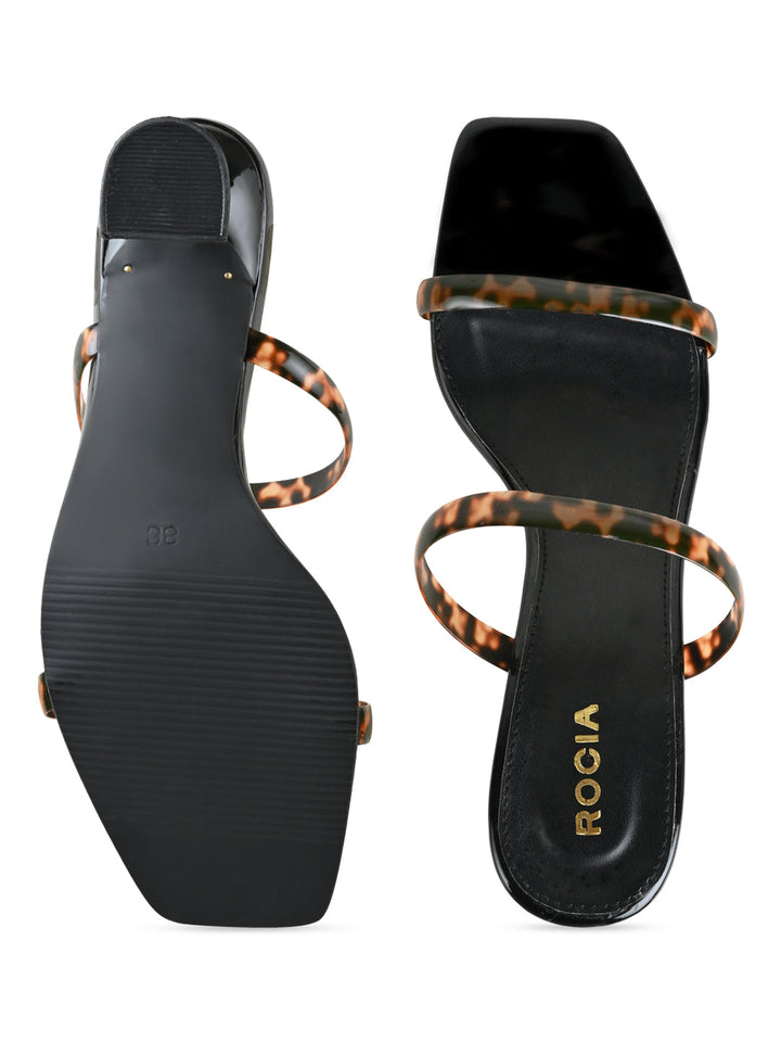 Rocia By Regal Black Women Strappy Stilettos