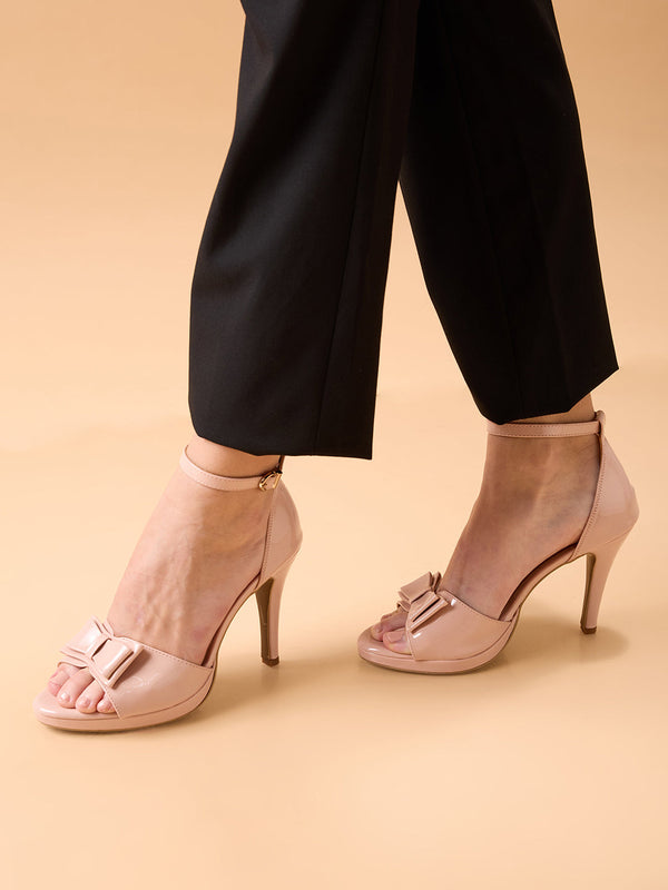 Rocia By Regal Nude Women Stylish Bow Stiletto Heels