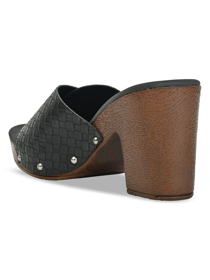 Rocia By Regal Black Women Casual Chatai Block Heel