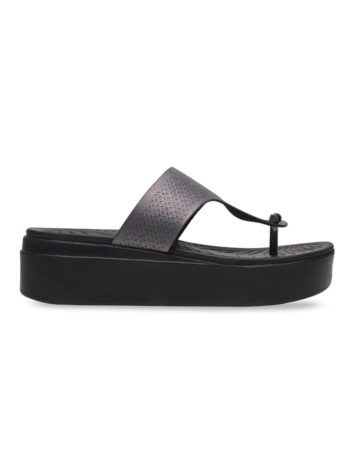 Rocia By Regal Gun Metal Women Casual Wedge Heels