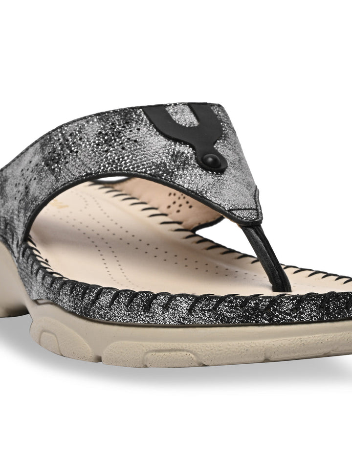Rocia By Regal Black Women Casual Smart Wedges