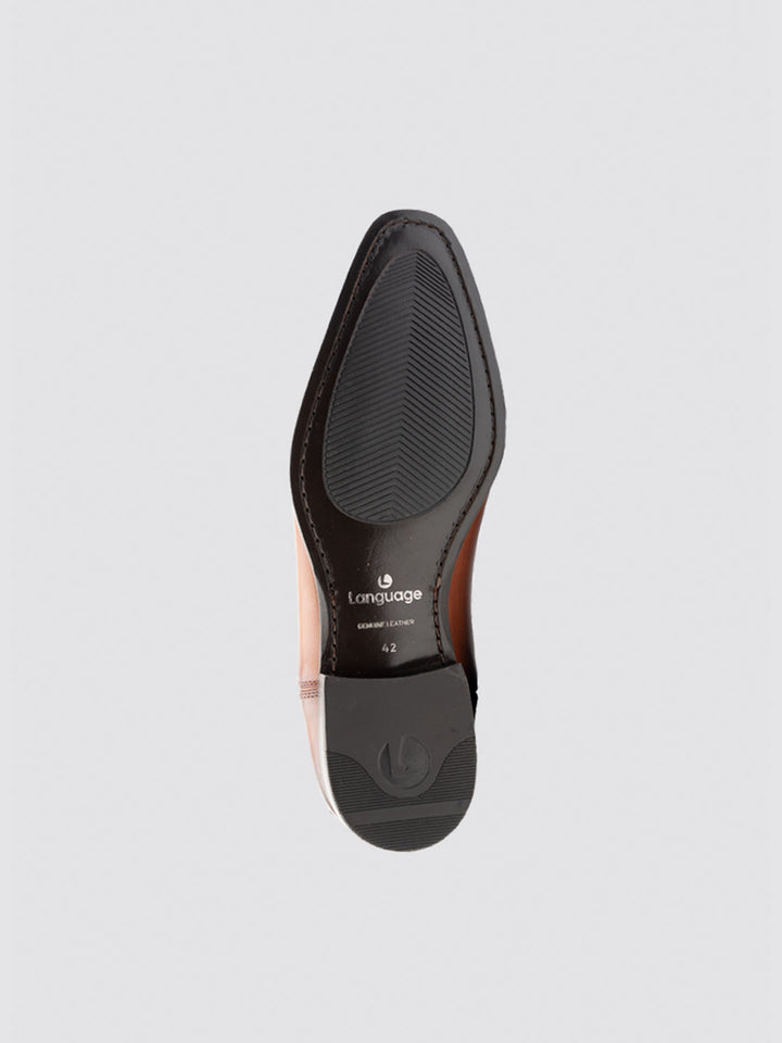 Shop Language Tan Men Somerset Chelsea Boots Online