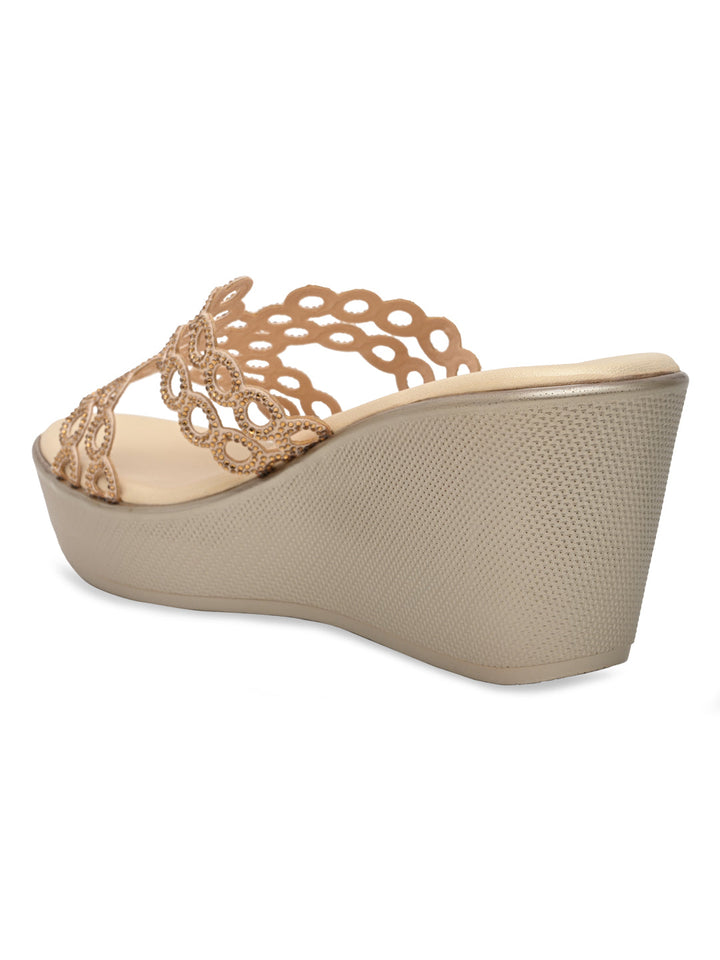 Gold Ric Rac Heels Shop Gold Women Diamante Embellished High Heel Platforms 61061GOLD