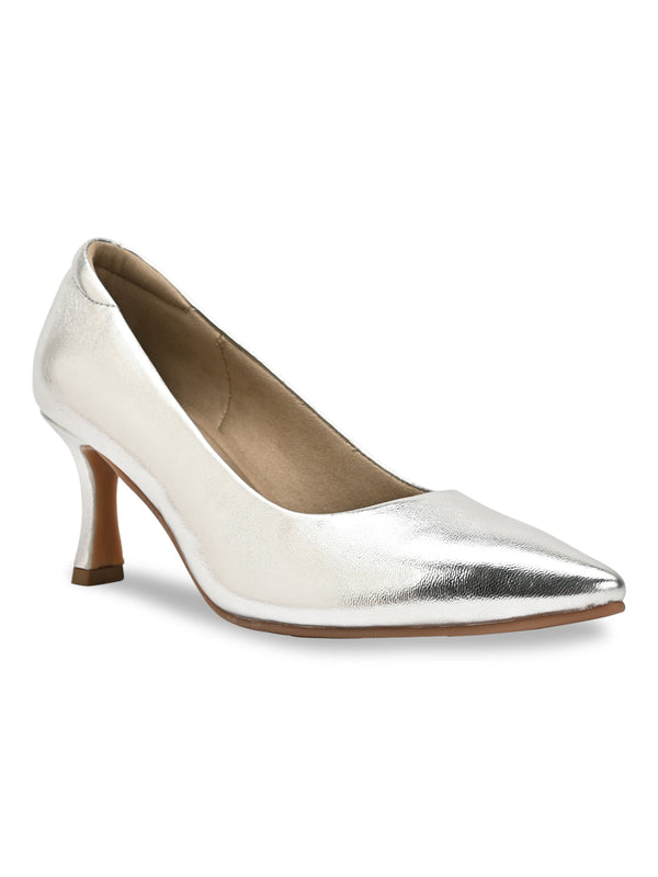 Rocia By Regal Silver Women High Heel Pumps
