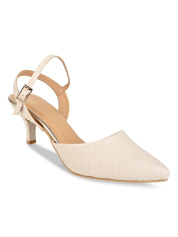 Rocia By Regal Beige Women Woven Closed Toe Sandals