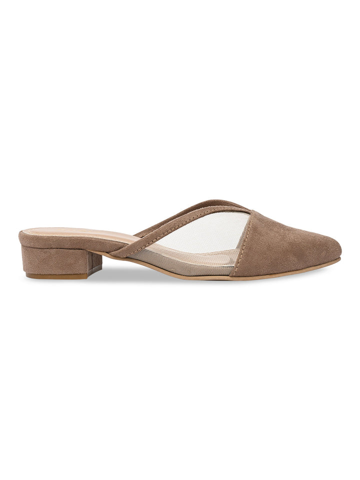 Rocia By Regal Camel Women Block Heel Mules