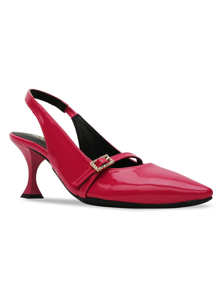 Rocia By Regal Pink Women High Heel Sling Back Pumps