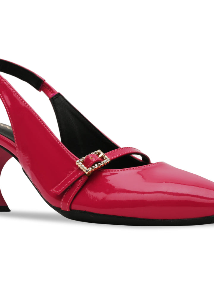 Rocia By Regal Pink Women High Heel Sling Back Pumps