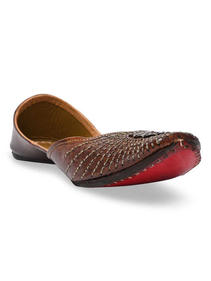Rocia By Regal Brown Women Leather Jutties